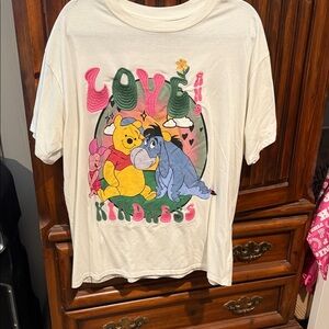 Disney Cream T-Shirt with Pooh and Eeyore Design